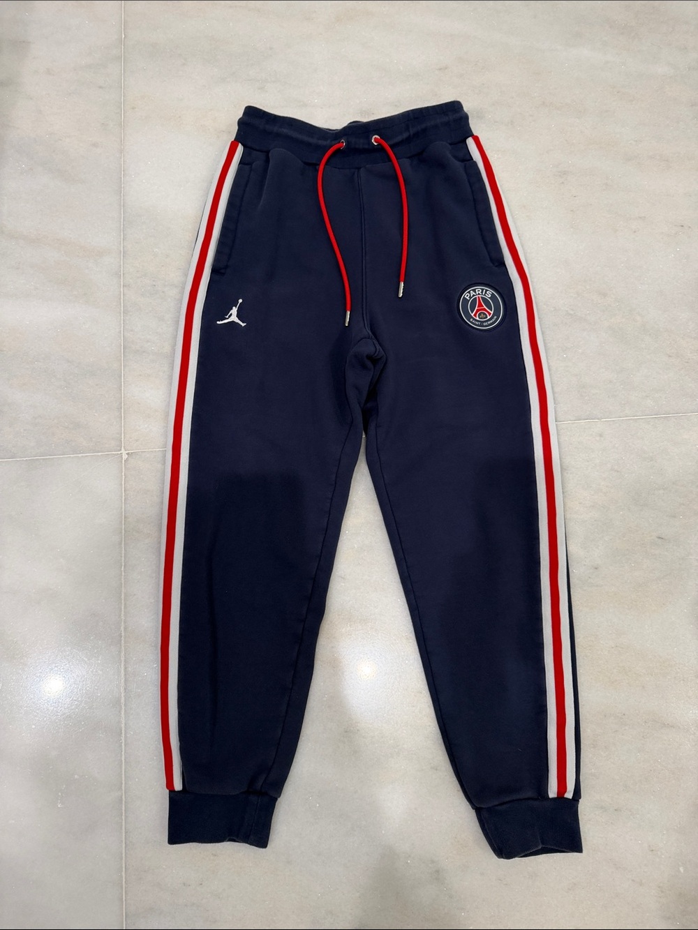Paris Saint-Germain Navy Men’s Track Pants with Red Trim